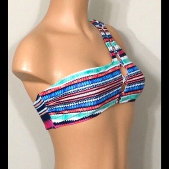 Jessica Simpson multicolored bikini top. NWT - Picture 5 of 8